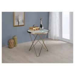 Best deal ❤️ End Table Frosted Champagne - Acme Furniture 🎁