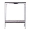 Best Pirce 🎁 Lyrrax Faux Concrete End Table Gray - Aiden Lane 👏 -End And Side Tables shop unnamed file 5940