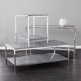 Best Pirce π Lyrrax Faux Concrete End Table Gray - Aiden Lane π 7 Best Pirce π Lyrrax Faux Concrete End Table Gray - Aiden Lane π - Image 5