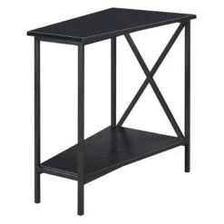 Budget 😍 Breighton Home Johar Furniture Tucson Wedge End Table Black ⌛ -End And Side Tables shop unnamed file 5948
