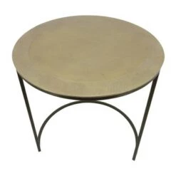 Best deal 🛒 2pc Aluminum Nesting Tables Multi - Sagebrook Home 🎁 -End And Side Tables shop unnamed file 60