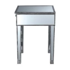 Best deal 🧨 Gold Coast Mirrored End Table with Drawer Weathered Gray - Breighton Home ✨ -End And Side Tables shop unnamed file 6006