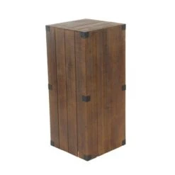 Brand new 🥰 Olivia & May Set of 5 Farmhouse Wood Pedestal Tables Brown - Olivia & May 🔥 -End And Side Tables shop unnamed file 605