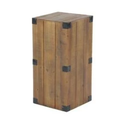 Brand new 🥰 Olivia & May Set of 5 Farmhouse Wood Pedestal Tables Brown - Olivia & May 🔥 -End And Side Tables shop unnamed file 606