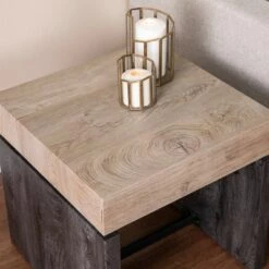 Cheap 😉 Measmor End Table Natural/Black - Aiden Lane 🎁