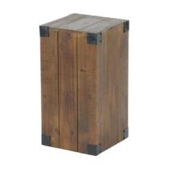 Brand new 🥰 Olivia & May Set of 5 Farmhouse Wood Pedestal Tables Brown - Olivia & May 🔥 -End And Side Tables shop unnamed file 607