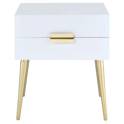 Cheap π€© End Table White Gold - Acme Furniture β 5 Cheap π€© End Table White Gold - Acme Furniture β - Image 3