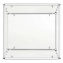 Best deal 💯 Lilias Glass End Table Chrome - Safavieh 🎁 -End And Side Tables shop unnamed file 6103