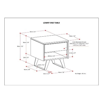 Top 10 π 22" Mitchell Solid Acacia Wood End Table Distressed Charcoal Brown - WyndenHall β 10 Top 10 π 22" Mitchell Solid Acacia Wood End Table Distressed Charcoal Brown - WyndenHall β - Image 8