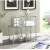 Cheap ✨ Classic Glass 3 Tier Step End Table Clear Glass - Breighton Home ⌛ -End And Side Tables shop unnamed file 6125