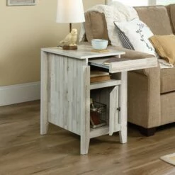 Coupon 😍 Dakota Pass End Table White Plank - Sauder ❤️ -End And Side Tables shop unnamed file 6144