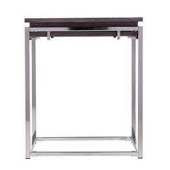 New 🧨 Lallstin Square End Table Silver - Aiden Lane ✔️