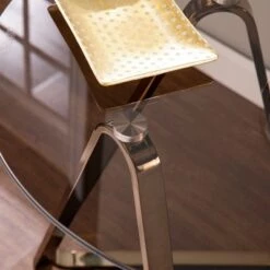 Brand new 💯 Tainbin Round End Table Champagne - Aiden Lane 🎉 -End And Side Tables shop unnamed file 6209