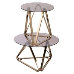 Brand new 💯 Tainbin Round End Table Champagne - Aiden Lane 🎉 -End And Side Tables shop unnamed file 6213