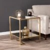 Buy 🛒 Horzen Square Glass Top End Table Gold - Aiden Lane 🔥 -End And Side Tables shop unnamed file 6248