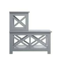 Best reviews of 🧨 Oxford 2 Step Chairside End Table Gray - Breighton Home 👏 -End And Side Tables shop unnamed file 6284
