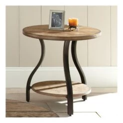 Best Pirce 👍 Steve Silver Co. Denise End Table Oak - Steve Silver ⌛