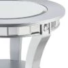 Deals 🎉 Lupina Glam Round End Table Matte Silver - Aiden Lane ❤️
