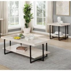 Buy 🧨 Grislare Coffee and End Table Set Antique White - HOMES: Inside + Out 👏