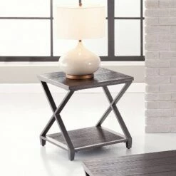 Wholesale 🧨 Alex End Table Gray Oak Finish - Steve Silver Co. ✔️