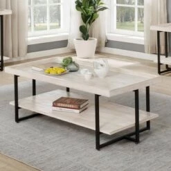 Buy 🧨 Grislare Coffee and End Table Set Antique White - HOMES: Inside + Out 👏 -End And Side Tables shop unnamed file 636