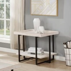 Buy 🧨 Grislare Coffee and End Table Set Antique White - HOMES: Inside + Out 👏 -End And Side Tables shop unnamed file 638