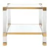 Coupon 🎉 Angie Acyrlic End Table Brass - Safavieh 😍