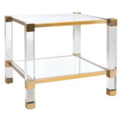 Coupon 🎉 Angie Acyrlic End Table Brass - Safavieh 😍 -End And Side Tables shop unnamed file 6381