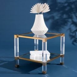 Coupon 🎉 Angie Acyrlic End Table Brass - Safavieh 😍 -End And Side Tables shop unnamed file 6383