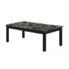 Best Pirce ⭐ 3pc Marble Top Cocktail and End Table with Block Legs Black - Benzara 🤩 -End And Side Tables shop unnamed file 640