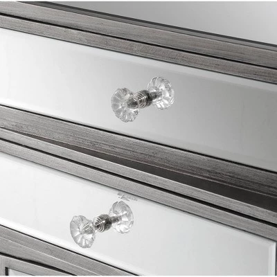 Best Pirce π Gold Coast J Daniels 4 Drawer End Table Antique Silver/Mirror - Breighton Home π 8 Best Pirce π Gold Coast J Daniels 4 Drawer End Table Antique Silver/Mirror - Breighton Home π - Image 6