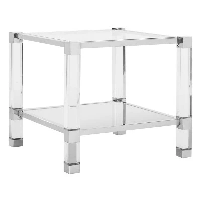Hot Sale π Angie Acyrlic End Table Silver - Safavieh β 3 Hot Sale π Angie Acyrlic End Table Silver - Safavieh β