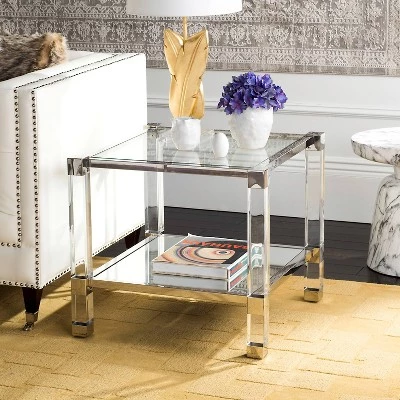 Hot Sale π Angie Acyrlic End Table Silver - Safavieh β 4 Hot Sale π Angie Acyrlic End Table Silver - Safavieh β - Image 2