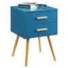 Best Pirce 💯 Oslo 2 Drawer End Table Blue - Breighton Home 🤩 -End And Side Tables shop unnamed file 6422