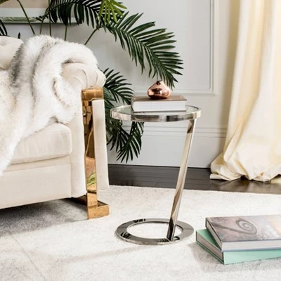 Best reviews of π Mariana Glass Top End Table Chrome - Safavieh π 3 Best reviews of π Mariana Glass Top End Table Chrome - Safavieh π