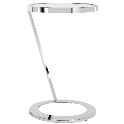 Best reviews of π Mariana Glass Top End Table Chrome - Safavieh π 4 Best reviews of π Mariana Glass Top End Table Chrome - Safavieh π - Image 2