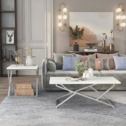 Outlet 🔥 2pc Teemore Coffee and End Table Set Antique Oak - HOMES: Inside + Out 🎉 -End And Side Tables shop unnamed file 647