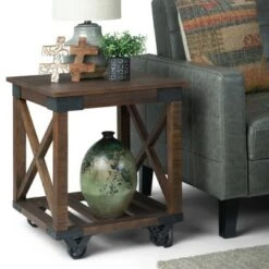 Top 10 🎁 20" Barrie End Table Distressed Dark Brown - WyndenHall 😉