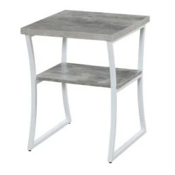 Best Sale 👏 Breighton Home X Calibur End Table - Johar Furniture Birch/white ✨ -End And Side Tables shop unnamed file 6484