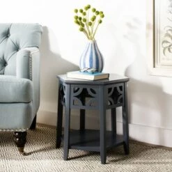 Best reviews of ❤️ Connr Hexagon End Table - Safavieh Dark Gray ✨