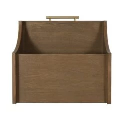 Brand new 😀 Boyes Contemporary End Table with Hutch Walnut/Natural/Antique Gold - Christopher Knight Home 🧨 -End And Side Tables shop unnamed file 6523