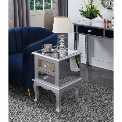 Cheapest π€© Breighton Home Gold Coast Victoria Mirrored End Table - Johar Furniture Silver π 3 Cheapest π€© Breighton Home Gold Coast Victoria Mirrored End Table - Johar Furniture Silver π