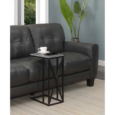 New π Tucson C End Table Gray Faux Marble/Black - Breighton Home π 3 New π Tucson C End Table Gray Faux Marble/Black - Breighton Home π