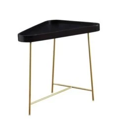 Best reviews of 🌟 Lunar Triangle End Table - Breighton Home Driftwood Top/black Frame 😍 -End And Side Tables shop unnamed file 6559