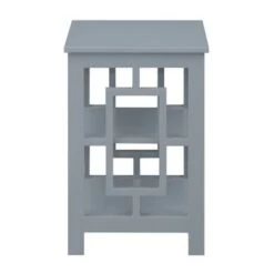 New 😍 Town Square End Table with Shelves Gray - Breighton Home 🔥 -End And Side Tables shop unnamed file 6565
