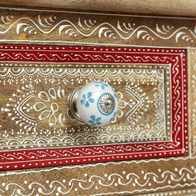 Deals π Sids Handcrafted Boho 3 Drawer Mango Wood End Table Natural - Christopher Knight Home 𧨠10 Deals π Sids Handcrafted Boho 3 Drawer Mango Wood End Table Natural - Christopher Knight Home 𧨠- Image 8