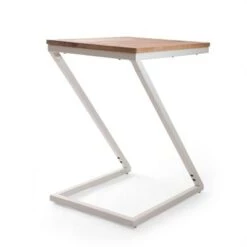 Discount 🔔 Mccravy Handcrafted Boho Z Shaped End Table Natural/White - Christopher Knight Home 🔥 -End And Side Tables shop unnamed file 6585