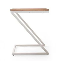 Discount 🔔 Mccravy Handcrafted Boho Z Shaped End Table Natural/White - Christopher Knight Home 🔥 -End And Side Tables shop unnamed file 6586