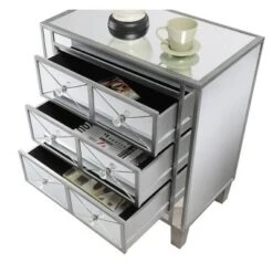 Coupon 🎉 Gold Coast BettyB Mirrored End Table - Breighton Home Antiqued Silver/mirror 😀 -End And Side Tables shop unnamed file 6594