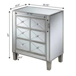 Coupon 🎉 Gold Coast BettyB Mirrored End Table - Breighton Home Antiqued Silver/mirror 😀 -End And Side Tables shop unnamed file 6598